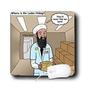   Cartoons   Osama Bin Laden Hiding Place   Mouse Pads Electronics