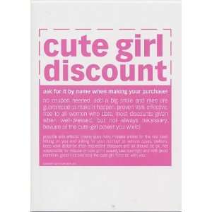 Cute Girl Discount Birthday Card