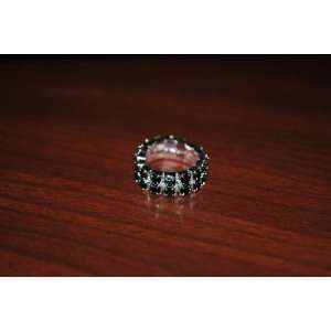  Bling Crystal Black & Silver Colors Toe Ring Women or Teen Jewelry