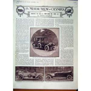  1911 Motor Car Show Olympia Kings Car Limousine Advert 
