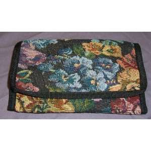  Ladies Tapestry billfold with strap 