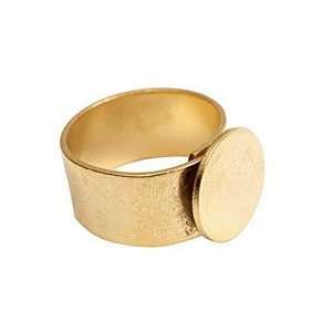  Nunn Design Antique Gold (plated) Small Circle Adjustable 