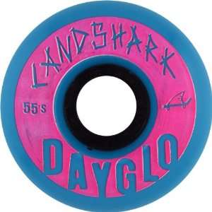  Landshark Dayglo 55mm Blue Skate Wheels