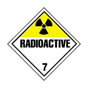   050 Rig Dot Placard radioactive  Industrial & Scientific