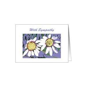  Sister Sympathy Loss of Loved One Stylistic Flowers Card 