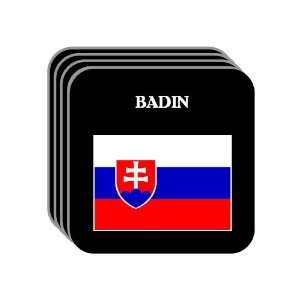  Slovakia   BADIN Set of 4 Mini Mousepad Coasters 