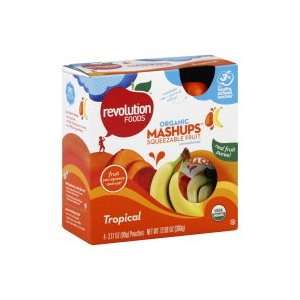 Revolution Foods Mashups Squeezable Fruit, Organic, Unsweetened 