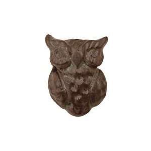  Gaea Ceramic Antique on Chocolate Owl 22x30mm Beads Arts 