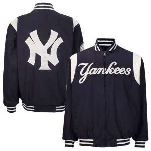  New York Yankees Navy Blue White Reversible Team Varsity 