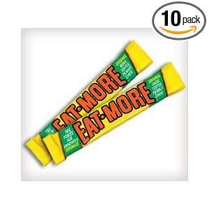 10  Pack of Eat  More Original Dark Toffee Peanut Chew Candy 56g 