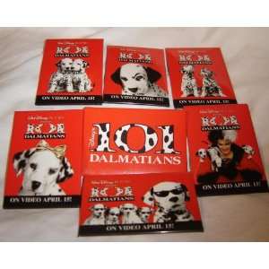 101 Dalmatians Movie Buttons (Set of Seven)