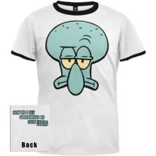  Spongebob Squarepants   Squidward Head T Shirt Clothing