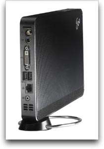 The Eee Box includes four USB ports, digital audio output for surround 