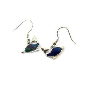  Blue Whale Fun Color Changing Mood Dangle Earrings 