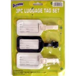  3 Piece Luggage Tags Case Pack 48 