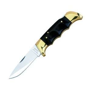  Folding Field Knife, Phenolic Handle, Plain, Leather 