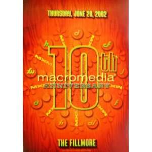  Macromedia Flash Dreamweaver 10th Anniversary Poster