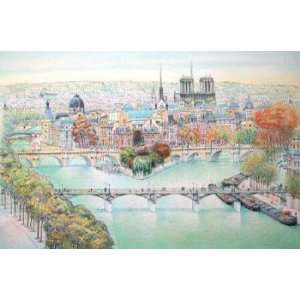  Paris, Panorama Vers Lest I by Rolf Rafflewski, 44x31 