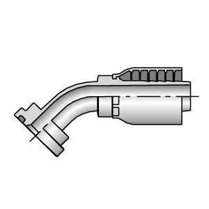  11743 12 8 Parker 3/4 SAE Code 61 Flange Head 45° Elbow 