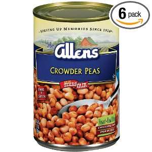 Allens Crowder Pea, 15.5 Ounce (Pack of 6)  Grocery 