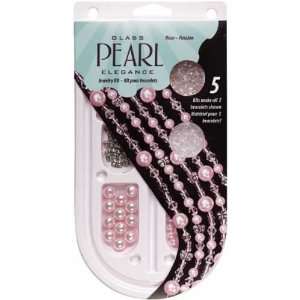  Pearl Elegance Bead Kits   5 bracelets/Pink Passio
