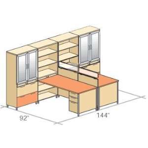  Workstation, Layout #13, Space of 92X144 C3PLAN58A 