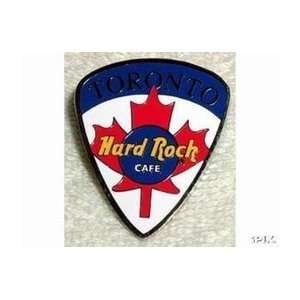  Hard Rock Cafe Pin 13140 Toronto Guitar Pick Red White and 