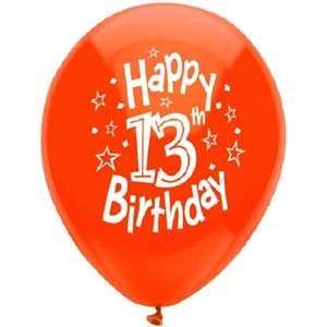  Happy 13th Birthday Balloons (8 Count) Health & Personal 