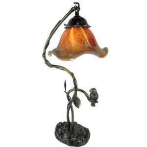  Pretty Bird on Limb Table Lamp 1446