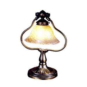  Dale Tiffany 1459 Luster Gold Bell Accent Lamp, Antique 