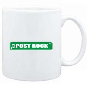  Mug White  Post Rock STREET SIGN  Music Sports 