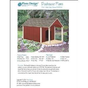   Porch Dog House Project Plans, Pet Size up to 150 lbs Design # 90305G