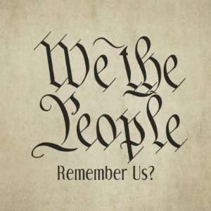  We the People Round Sticker 