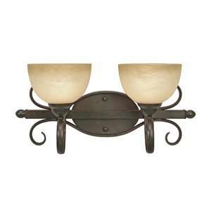 Golden Lighting 1567 BA2 PC Riverton 2 Light Bathroom Light, Pepp 