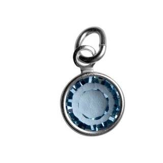 Sterling Silver March Birthstone Charm   Hangs on Loving Family Mother 