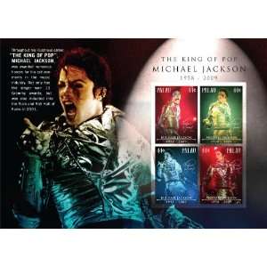 Michael Jackson in Memoriam 1958 2009 Souvenir Sheet Stamps PAL0912SH