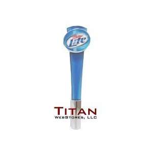  Miller Lite Pub Style Tap Handle 12  Acrylic with Round 