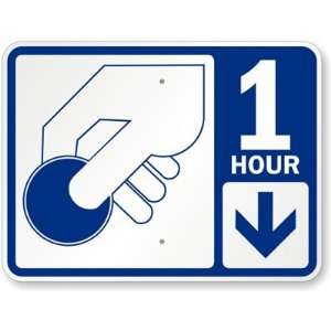  1 Hour Pay Parking (with Symbol) High Intensity Grade Sign 
