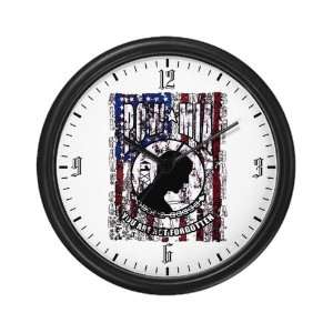   Wall Clock POWMIA All Gave Some Some Gave All US Flag 