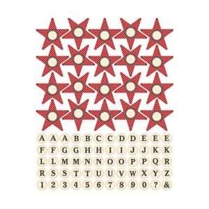   Stickers 5X7 Sheet   Star Banner/Red Star Banner/Red