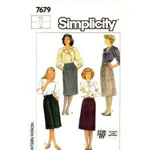  Simplicity 7679 Sewing Pattern Fuss Free Skirts Suit Size 