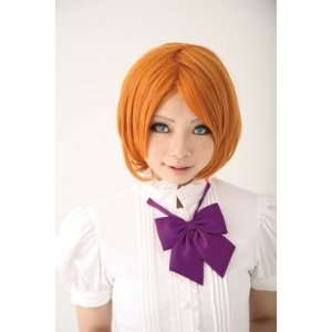  20cm Anime Teikuautobobu Short Orange Straight Cosplay Wig 
