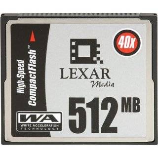 Lexar Media 512 MB CompactFlash HSS (40X) CF512 40 278