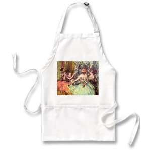  Four Dancers Behind The Scenes 2 By Edgar Degas Apron 