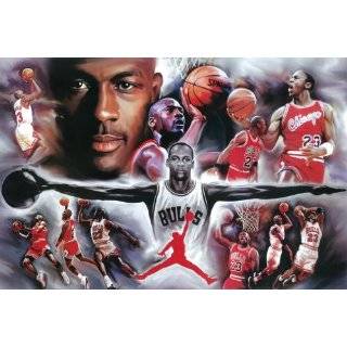 Michael Jordan Collage Painting Poster 24in x 36in