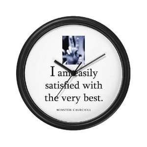  Easily satisfied Quote Wall Clock by  Everything 