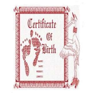  Birth Certificate Tapestry   Pink