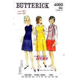 Butterick 4092 Vintage Sewing Pattern Teens Low Waist 