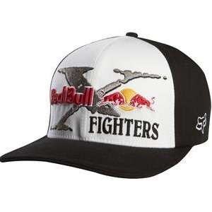 Fox Racing Red Bull X Fighters Core Flexfit Hat   Large/X Large/Black 