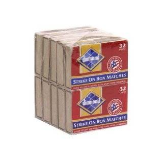 10 Pack   Diamond Strike on Box 32 Count Matches